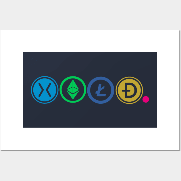 HODL. | Cryptocurrency Wall Art by rishibeliya